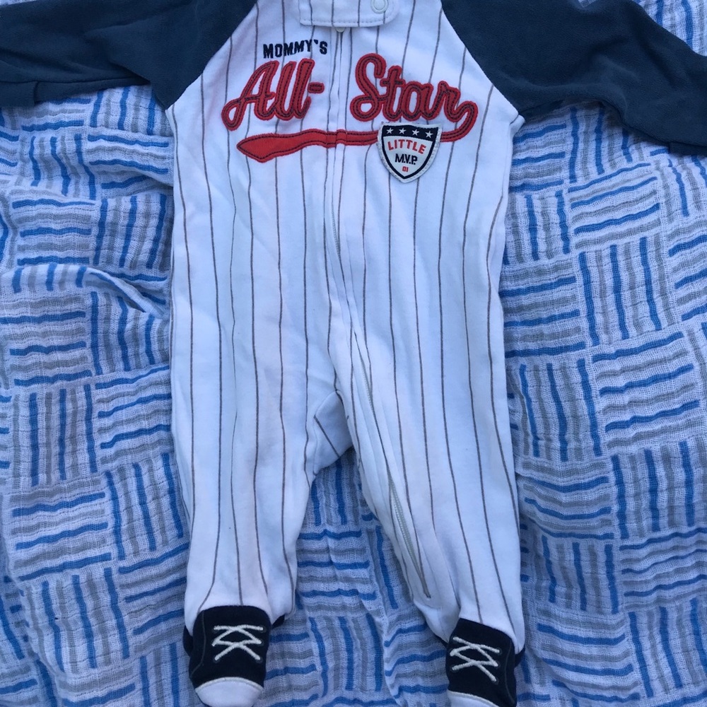 Carter’s all star footie onesie
